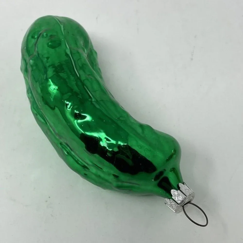 Victorian‎ Trading Christmas Pickle Blown Glass Ornament Legend Of The Pickle